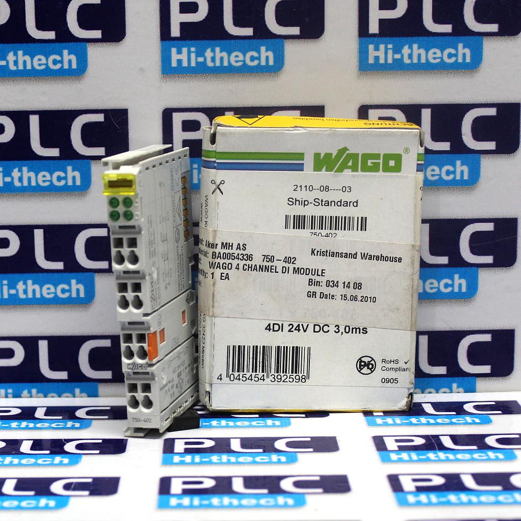 WAGO 750-402 4 CHANNEL DIGITAL INPUT MODULE